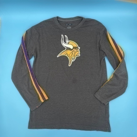 VTG NFL Minnesota Vikings Graphic Long- Sleeve Tee - Picture 1 of 3